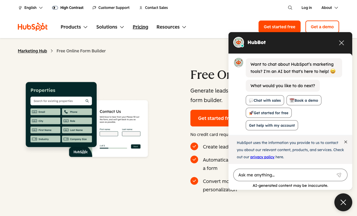 HubSpot Forms